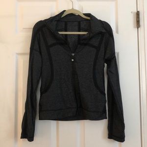 Lululemon charcoal/black zip up jacket
